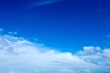 Naklejka na ściany i meble blue sky background with tiny clouds. sky background