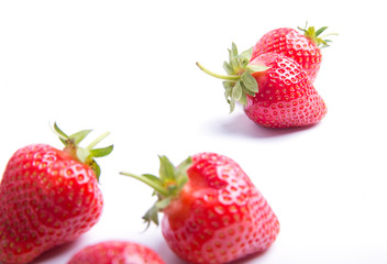 strawberry isolated on white . sweet strawberry