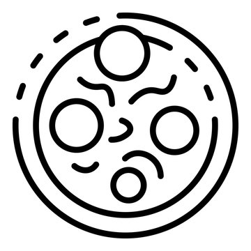 Diplococcus icon. Outline diplococcus vector icon for web design isolated on white background
