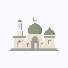 flat ramadan design template background vector design