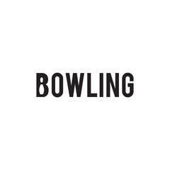 simple bowling vector logotype design