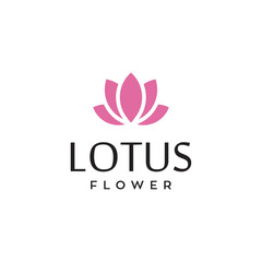 Fototapeta na wymiar lotus flower vector icon logo design