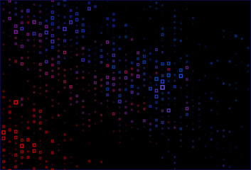 Dark Blue, Red vector background with rectangles.