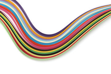 Abstract color rainbow strip paper background.