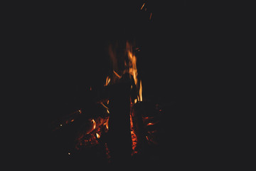 Picnic in the mountains. Travels and fires. Atmosphere of comfort. Tourism in the Carpathian...
