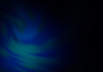 Dark BLUE vector blurred shine abstract background.
