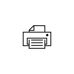 printer icon vector. print icon on the white background