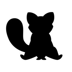 Cute adorable red panda sit on floor cartoon design animal character flat vector style illustration on white background