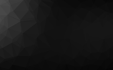 Obraz premium Dark Silver, Gray vector polygonal background.
