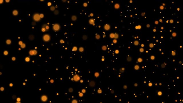 Particles dust background seamless loop background. 4k. Holiday background concept 