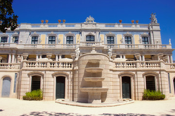 Fototapeta na wymiar The castle of Queluz in Portugal. 