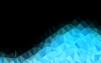 Light BLUE vector polygonal template.