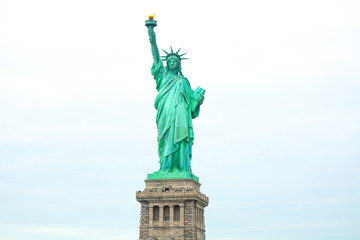 Obraz na płótnie Canvas Statue of Liberty National Monument. Sculpture by Frédéric Auguste Bartholdi. Manhattan. New York. USA. 