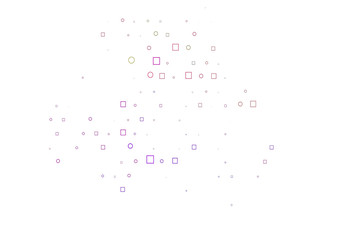 Light Multicolor, Rainbow vector texture with disks, rectangles.