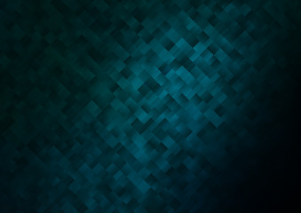 Dark BLUE vector template with crystals, rectangles.
