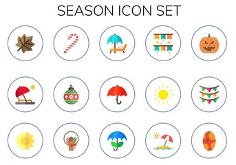 season icon set