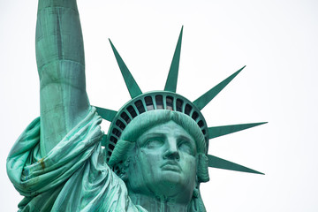 Statue of Liberty National Monument. Sculpture by Fr&eacute;d&eacute;ric Auguste Bartholdi. Manhattan. New York. USA. 
