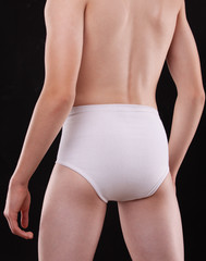 male torso in anatomical suspensor