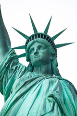 Fototapeta premium Pomnik Narodowy Statuy Wolności. Rzeźba Frédérica Auguste Bartholdiego. Manhattan. Nowy Jork. USA.