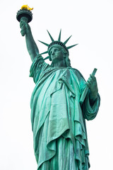 Statue of Liberty National Monument. Sculpture by Fr&eacute;d&eacute;ric Auguste Bartholdi. Manhattan. New York. USA. 