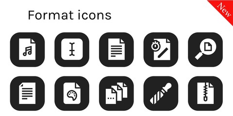 format icon set