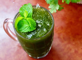 Fresh Centella Asiatica or Gotu Kola Juice