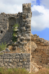 Traveling vacation. Ruinous old building