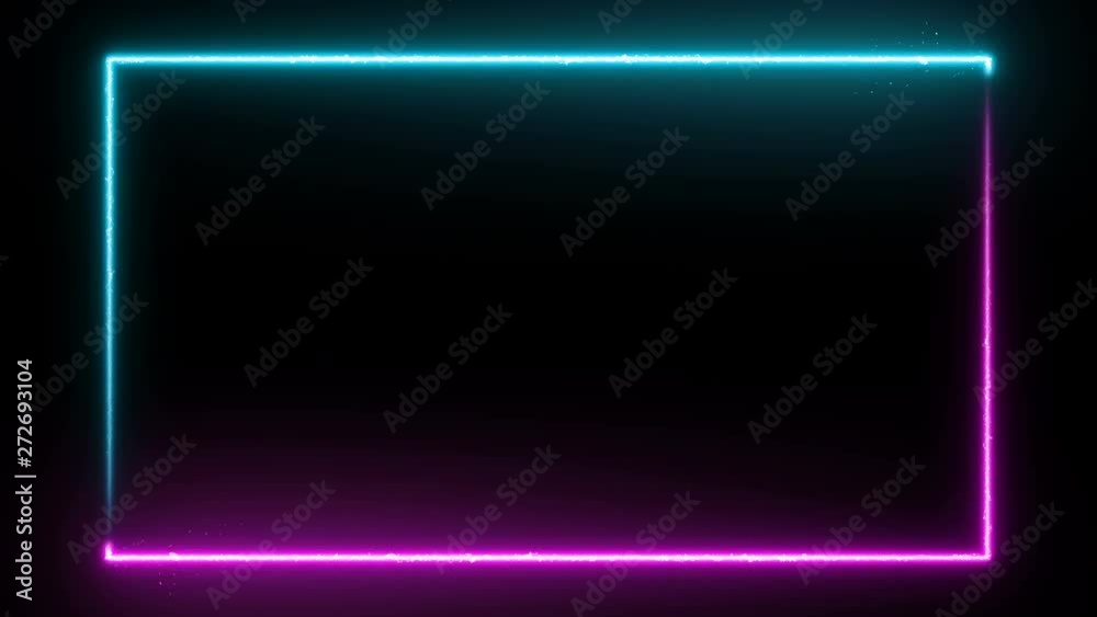Canvas Prints poligonal neon background. abstract triangular forms. geometric motion design footage. vj backdrop f