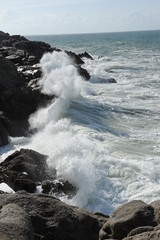 Obraz premium Atlantik in der Bretagne bei Batz-sur-Mer