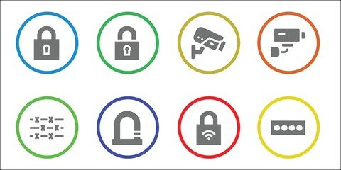 Fototapeta premium private icon set