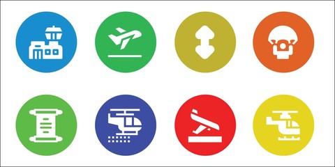 landing icon set