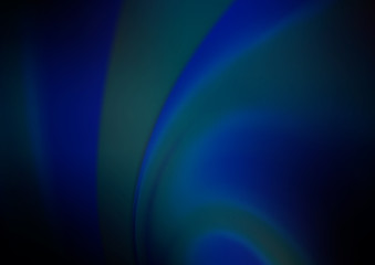 Dark BLUE vector blurred shine abstract template.