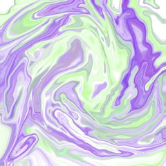 Abstract marble texture art. Digital marbling in retro style. Colorful vintage background.