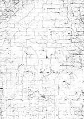 Grunge distress vector illustration with concrete texture. Black and white background. Natural materials, stones, asphalt, marble, plaster.