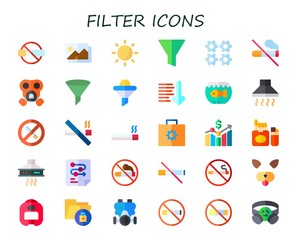 filter icon set