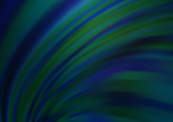 Dark BLUE vector background with bent ribbons.