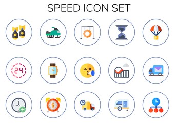 speed icon set
