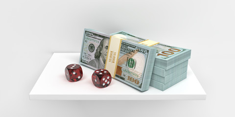 Dices and Dollars - 3D Rendering