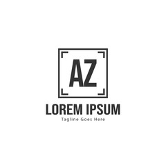 Fototapeta premium AZ Letter Logo Design. Creative Modern AZ Letters Icon Illustration