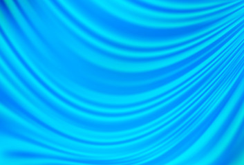 Light BLUE vector background with bent ribbons.