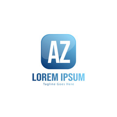 AZ Letter Logo Design. Creative Modern AZ Letters Icon Illustration