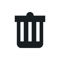 trash bin vector icon