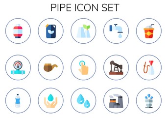 pipe icon set