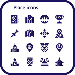 place icon set