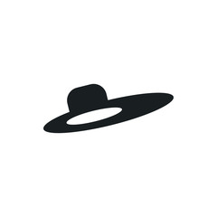 woman hat vector icon