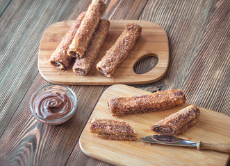 French toast roll-ups