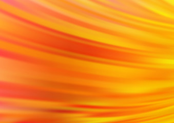 Light Yellow, Orange vector pattern with lines, ovals.