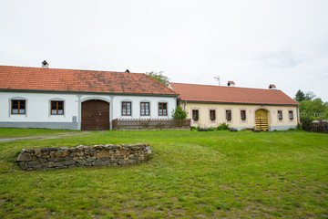 Fototapeta na wymiar Holasovice,small baroque village, Unesco heritage, South Bohemia, Czech Republic