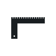 corner ruler vector icon