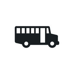 school bus vector icon